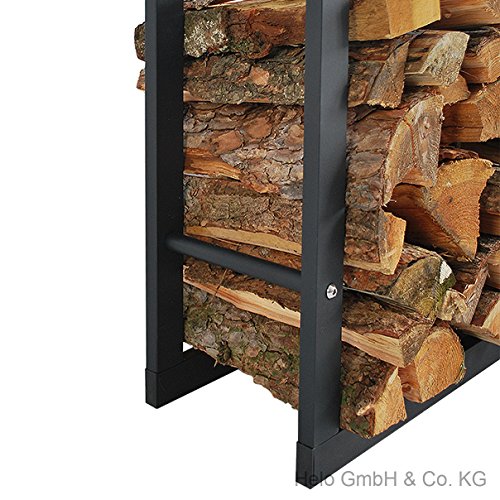 Feuerholzregal E4 Brennholzregal Kaminholzregal Metall Kaminholzständer 40x150cm - 6