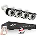 Produktbild ANRAN Überwachungskamera Set POE 1080P 4-Kanal POE NVR Sicherheitssystem Mit 4 Stück 1080P CCTV Überwachungskameras für Außen und Innen Freie Remote Ansicht mit Vorinstallierte 1TB Festplatte