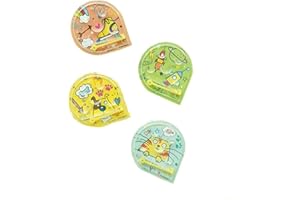 Unique Party 84774 - Jouets pour Pochette Cadeau - Mini Jeu de Flipper - Paquet de 4