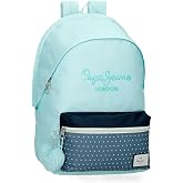 Pepe Jeans Dalma School Backpack Children's Backpack Made of Polyester, Wide and Adjustable Straps that Adapt, Front Pocket b