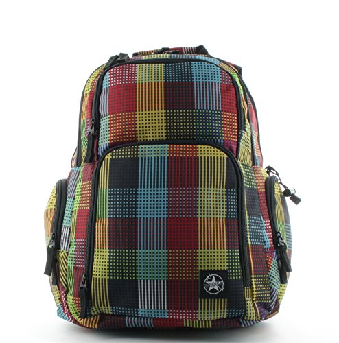 Franky Rucksack 16 Zoll Laptopfach RS8 Check and Stripes