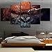 Produktbild ERQINGWL 5 Stück Leinwand Gemälde Orang-Utan King Kong Animal Movie 5 Stücke Wandkunst Bild Home Decoration Leinwanddruck Malerei Für Wohnzimmer