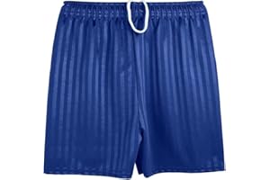 Candid Styles® Shadow Stripe School PE Shorts Kids Boys Girls Summer Gym Sports Football Games Cycling Shorts