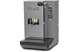 La Bevanda Del Re Macchina Caffe AROMA PLUS, 50 CIALDE ESE 44MM COMPRESE, Macchina Caffe Cialde ESE 44MM, Macchina Caffè Espresso Manuale, COLORE GRIGIO, Piccola e Compatta, 5Kg