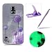 Produktbild Samsung Galaxy S5/S5 Neo Hülle Silikon TPU Ultradünn Case,Samsung Galaxy S5/S5 Neo Einzigartig [Nacht Leuchtend] Fluoreszieren Im Dunkeln Lichtdurchlässig Weich Gummi Handyhülle Etui Tasche Schutzhülle,Herzzer Anti Kratzer Flexibel Soft Rückseite Schutz Hülle Bumper Case Cover Shell für Samsung Galaxy S5/S5 Neo + 1 x Frei Lila Handy Halterung Ständer + 1 x Frei Lila Stylus Stift Touch Pen - Lila Löwenzahn