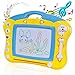 Produktbild SGILE Magnetische Zaubermaltafel mit Licht und Musik, Löschbar Zeichenbrett für Kinder, Gekritzel Skizze Auflage Tafel Reißbrett Kindergeschenk Gelb