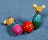 Laufgitter weiß 100×100 Schlupfsprossen, Kegelspiel und gummierten Rollen - 3