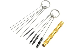 FACULX Car Windscreen Jet Nozzle Washer Cleaning Tool, Adjustable Car Windscreen Washer Jet Nozzle Cleaning Tool, 5 Brush Sizes Available, Suitable for All Vehicles