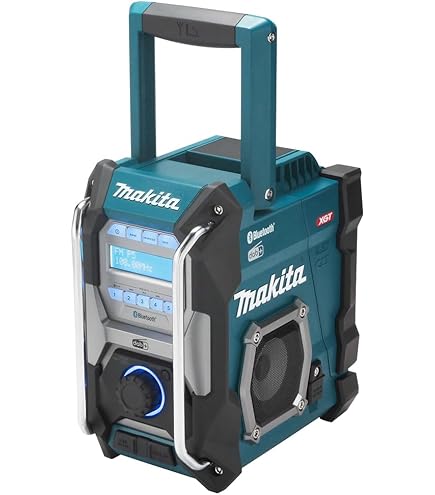 Makita DMR107 Akumulatorowy Odbiornik Radiowy, 3.5 W, 18 V, Czarny