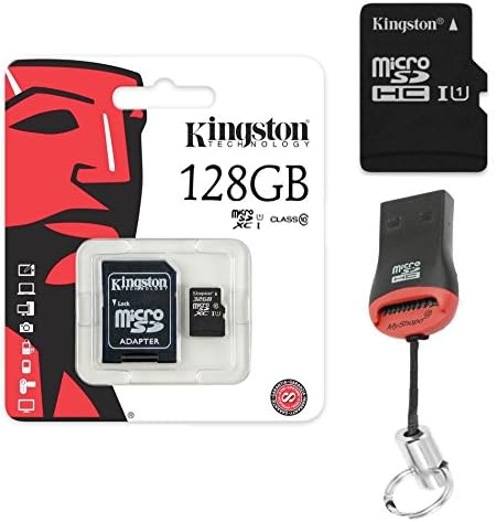 Original Kingston 128 GB MicroSD Memory Card SDHC 128 GB + Card Reader for Huawei MediaPad T1 T2 T3 10