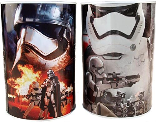 VITAL TRENDS Set of 2 Star Wars Round Money Box Tin Piggy Bank Saving Box Cash Can Tin Box