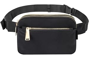 Kivors Bum Bag for Ladies Women Men Fanny Pack Waist Bag Adjustable Belt Small Waist Pouch Bumbag for Travel Workout Running Cycling Hiking Dog Walking