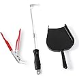 OLAMO Ash Tool Set for Big Green Egg,Kamado Grill Cleaning Tools Ash Tool Poker ，Charcoal Grill Accessories