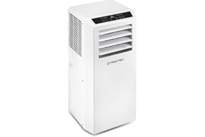 TROTEC Lokalny klimatyzator z funkcją ogrzewania PAC 2010 SH przenośny klimatyzator 4 w 1, chłodzenie, ogrzewanie, wentylacja, osuszanie, 2 kW 7000 BTU/h, do pomieszczeń o powierzchni do 26 m² i 65 m³
