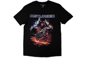 Rock Off officially licensed products Disturbed European Tour 23 Medallion T Shirt
