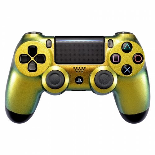 Preisvergleich Produktbild Controller Monkeys - PS4 Oberschale für JDM-040 Controller (Flip Flop Gold Grün)
