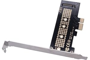 WANGCL NVME Adaptateur PCIE M.2 M-Key vers PCIE 1x avec support de montage pour carte mère de bureau d'extension de disque dur