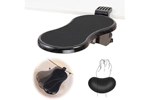 BIEFUSIN Reposabrazos Ergonómico de Computadora para Extensor de Escritorio - Soporte para Reposabrazos, Reposamuñecas para Teclado y Alfombrilla de Mouse