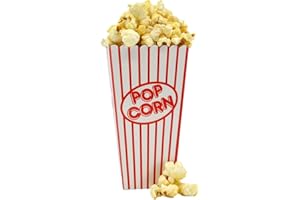 Storm&Lighthouse 10x Small Popcorn Boxes Retro Cinema Style Red and White Striped Popcorn Containers Circus Party Decoration Accessories