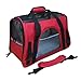 Produktbild Faltbare Transportbox für Haustiere, Travel Weiche Seiten Tasche Haustier Träger für Hunde & Katzen Rot Large