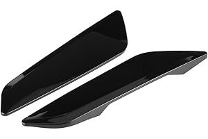 KIMISS Copertura del Cofano delle Prese D'aria, 2 Pezzi per BMW Serie 5 G30 2017-2018 Copertura della Presa di Sfiato del Parafango Trim Adesivo Decorativo Piano-Nero