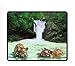 Produktbild Mouse Pads Rubber Backing Custom Imaged, 11.8""X9.85"" - Vintage Tigers Swimming