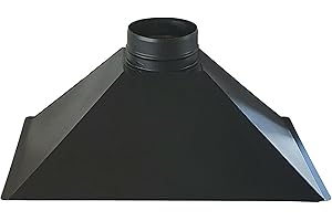 IMAR SRL CAPPA PER CAMINO FOCOLARE LEGNA E BARBECUE USCITA FUMI L 87 x P 48,5 x H 35 cm (USCITA FUMI DIAM. 20 cm)