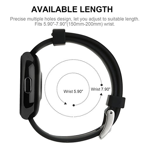 NONMON Blutdruck Herzfrequenz Monitor Fitness Tracker Pulsuhr Glasschirm - 6