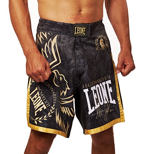 Leone 1947 AB790 Pantalones Cortos de MMA, Unisex - Adulto, Negro, M
