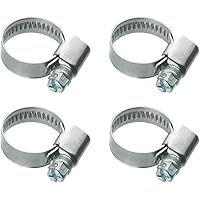 Cornat Schlauchschelle - Ø 8 - 12 mm Spannweite - 9 mm Bandbreite - 4 Stück im Set - Aus rostfreiem Edelstahl…