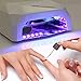CoastaCloud 36W LED CCFL Nail Dryer Diamond Shaped Best Curing Lamp Machine with 10s 20s 30s timer for UV Gel Nail Polish White