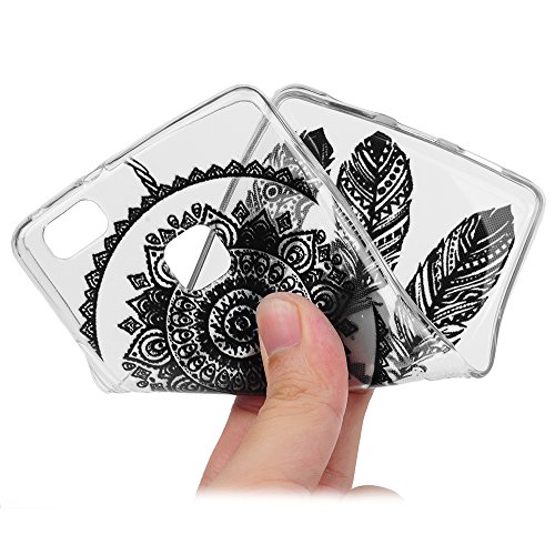 Huawei P9 Lite Hülle Badalink 3 in 1 UltraSlim Schutzhülle TPU Gemalt Handyhülle Silikon Case Cover Handytasche Anti-Rutsch Kratzfest Handyhülle - 6