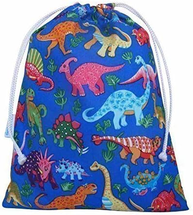 Dinosaur Cotton Drawstring Wash Bag Toiletry Bag