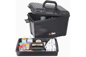 UNBEKANNT ArtBin 6917AB Sidekick XL Tote Bag, Portable Arts and Crafts Organizer with Handle, [1] Plastic Storage Case, Black