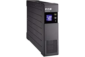 Eaton Onduleur Ellipse PRO 1200 FR - Line Interactive UPS - ELP1200FR - Puissance 1200VA (8 prises FR) - Régulation Tension (AVR) - UPS avec Afficheur et Interface USB (cable USB inclus) - Noir