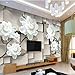 Produktbild Sucsaistat Benutzerdefinierte 3D Wallpaper Für Wände Dekorative Malerei Tapeten Heimwerker Nordic Handgemalte Mode Blume Tapeten Wandbild, 255 * 384 cm