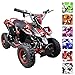 Price comparison product image Leopard 36V 1000W Red 6'' Tyre Battery Powered Kids Mini ATV Quad Bike {Foot Brake - 3 Speeds - LED Light - Forward/Neutral/Reverse - CE Approved - MAX Capacity: 65KGS} Children's Electric Ride on