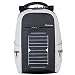 Produktbild Eshow Männer Laptop-Rucksack mit USB-Port-Ladegerät Solar-Ladegerät für Reise-diebstahlsichere umweltfreundliche Leinwand Daypack Schule Business, grau