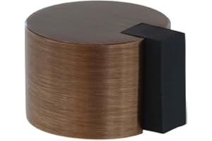 EVI Herrajes Butée adhésive pour porte de sol Ø28 x 20 mm Laiton finition cuir vieilli pour intérieur et extérieur Protecteur de porte 04019328LCU
