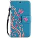 Produktbild Nancen Tasche Hülle für,Samsung Galaxy S7 Hülle,Samsung Galaxy S7 / SM-G930 (5,1 Zoll) Leder Wallet Tasche Brieftasche Schutzhülle, Nancen Prägung Schmetterling Muster PU Leder Handytasche im Bookstyle Stand Funktion Kartenfächer Magnet Etui Schale