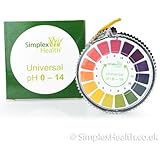SimplexHealth pH-Indikator Lackmus-Test Papier-Streifen Roll, 0-14 Für Wasser Urin und Speichel - 5 Meter
