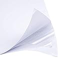 BENECREAT 18PCS A4 Size White Double Sided Tape Sheets 8.3x11.5 Inch Strong Adhesive Tap Sheet (0.1mm) for Arts Craft Photo Albums Making Valentine's Day Decoration