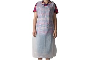 Macabolo Lot de 100 tabliers jetables pour la cuisine et la peinture étanches