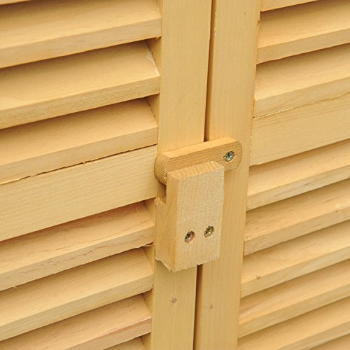 Outsunny Gerätehaus, natur, 87 x 47 x 160 cm, 845-066 - 6