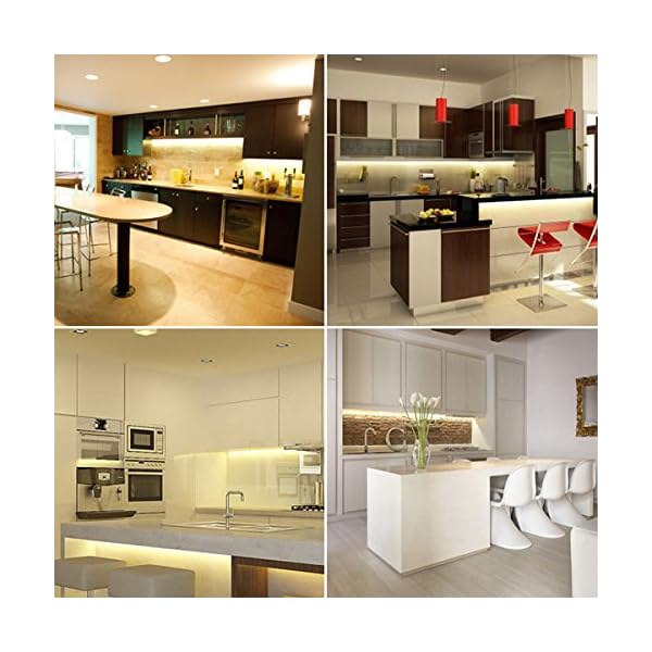 LED Strip Light Set / Kitchen Lighting Package, Warm White Colour, Simple Plug & Play System, Select Required LED Strips Quantity, Great Affordable Packages for Kitchen Lighting, Under Cabinet Lights, Plinth Lights, Etc