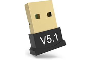YUNSEITY Adaptateur USB Bluetooth pour PC, Récepteur de clé Bluetooth V5.1, sans Pilote, pour Windows 11/10/8.1/7, Linux, Ordinateur de Bureau, Ordinateur Portable, Souris, Clavier