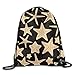 Produktbild fengxutongxue Beige Sarfish Black Gym Drawstring Backpack Unisex Portable Sack Bag