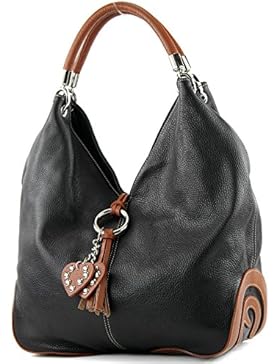 modamoda de - ital. Ledertasche Handtasche Shopper Damentasche Schultertasche Leder 330