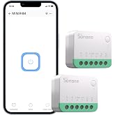 SONOFF Matter Smart WiFi Switch, DIY WiFi Relay, Works with Apple Home, Alexa, Google Home, 2 Pack, Neutral Required