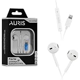 Auris ARS-BT007 Lightning Girişli Pop-Up Wireless Kablolu Kulaklık, Beyaz